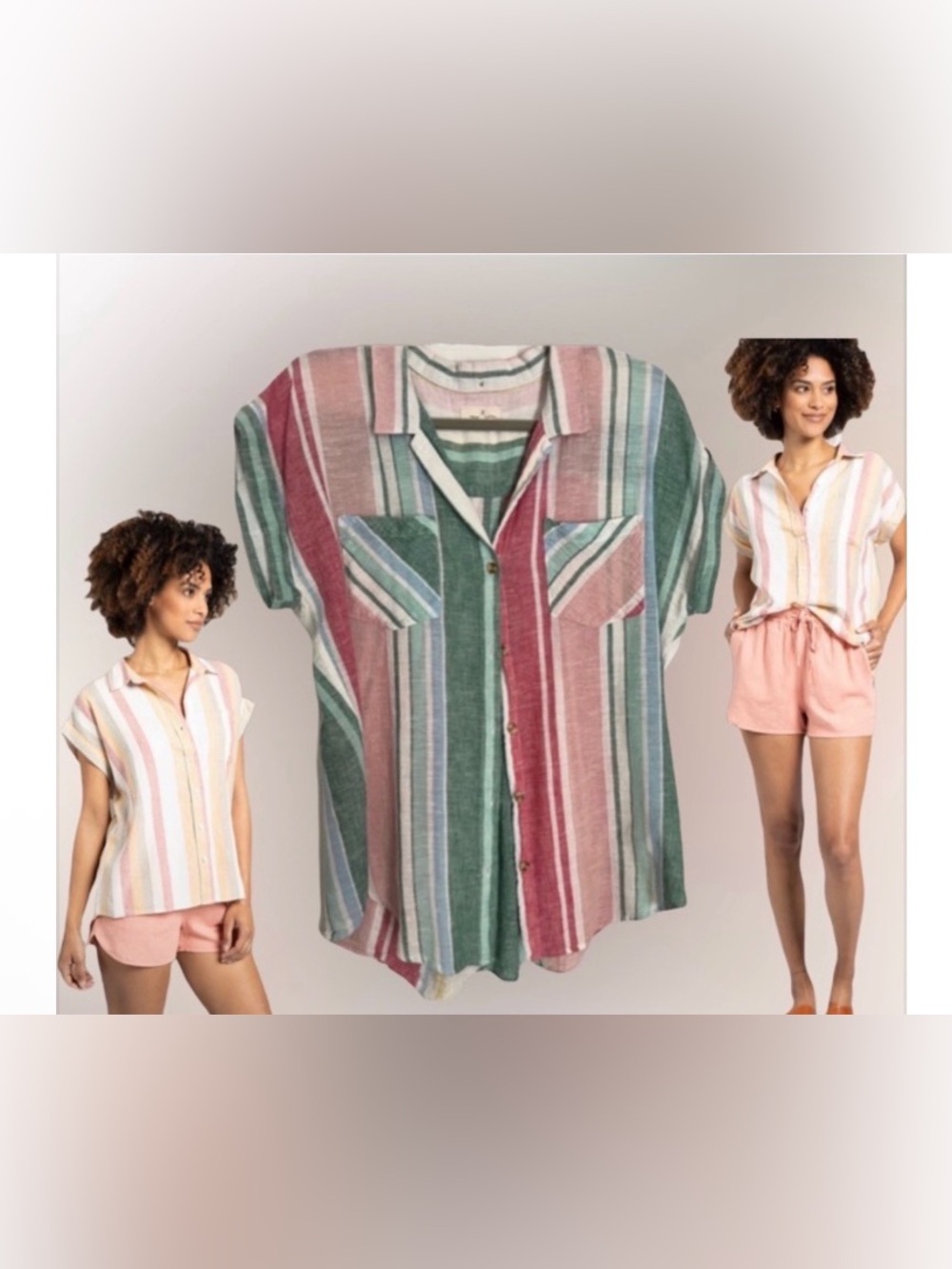 🌺Thread & Supply Jane Top Desert Rainbow Stripe🌸🌺